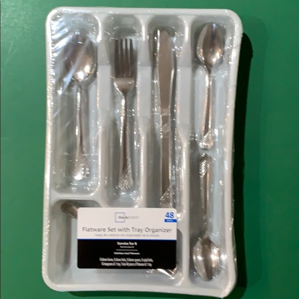 Stainless Steel Flatware 48 Pieces With Organizer